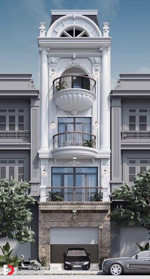 طراحی نما ساختمان سبک کلاسیک